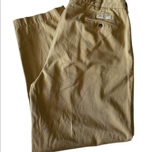 RALPH LAUREN KHAKI CHINO PLEATED PANTS 36  (22)